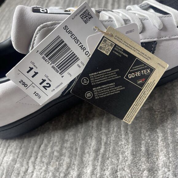 Adidas Superstar  Shoes GTX Mens 11 Shoes Suede White Black IF6162 NEW main image 10